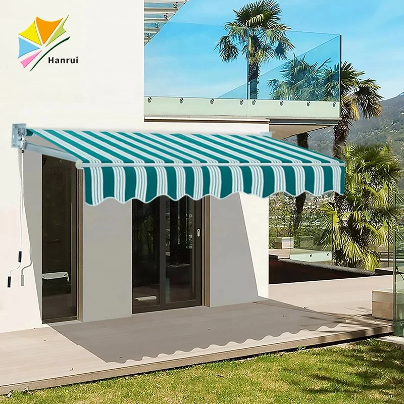 HanRui Markise Fabrik Grohandel Automatische Schiebe dach Einziehbare  Dachs ystem 3x2,5 m Moderne Outdoor Sonnen markisen 10'X8'