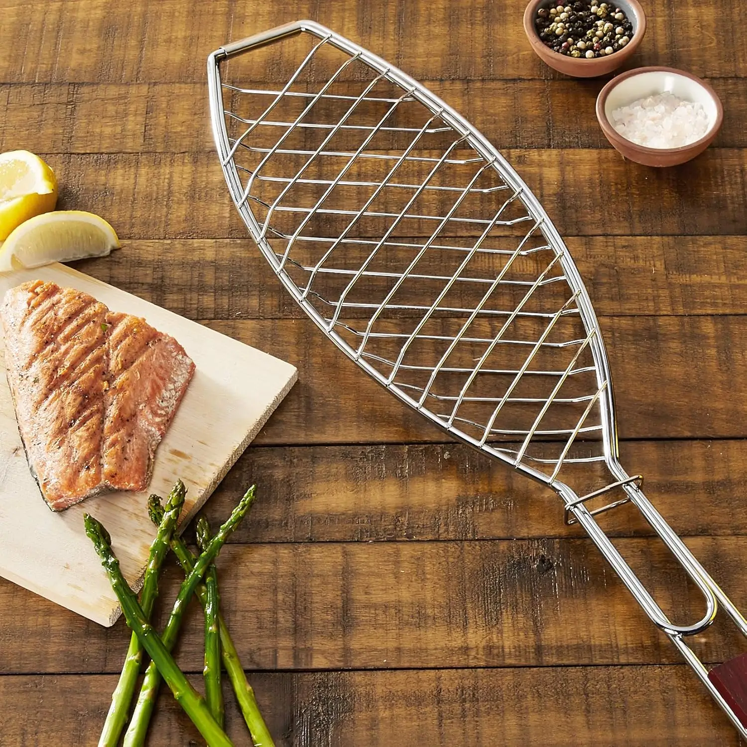 bbq accessories fish The Ultimate Fin to Flame Bundle: & Seafood Grilling Essentials 3 people SEB Fish Grill Basket and