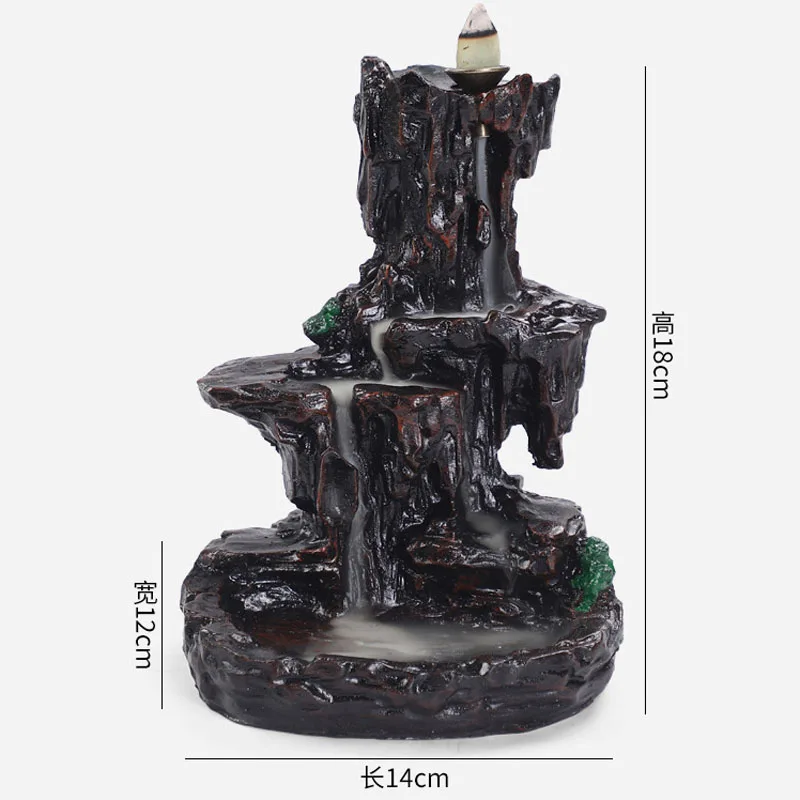 Ywbeyond Mountains River Waterfall Incense Burner Fountain Backflow Aroma Smoke Censer Holder Office Home Unique Crafts Buy Incense Burner Backflow Incense Holder Resin Incense Holder Product On Alibaba Com