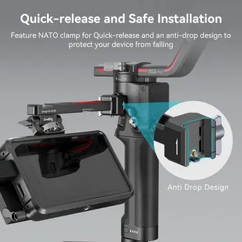 SMALL RIG Adjustable Camera Monitor Mount With Quick Release NATO Clamp Camera Mounts & Clamps 3026B detail image