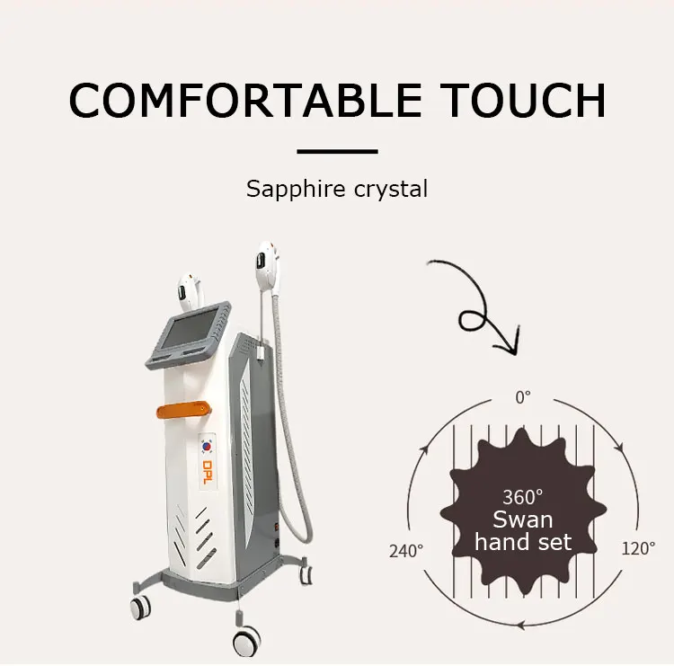 Professional DPL & IPL Photon E-Light Beauty Device NdYag Laser for Skin Rejuvenation & Hair Removal