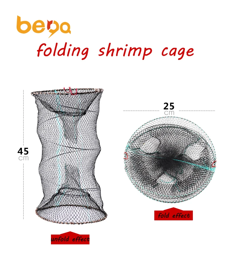 Red De Pesca Plegable Con 12 Agujeros - Para Pescado, Langosta O Cangrejos