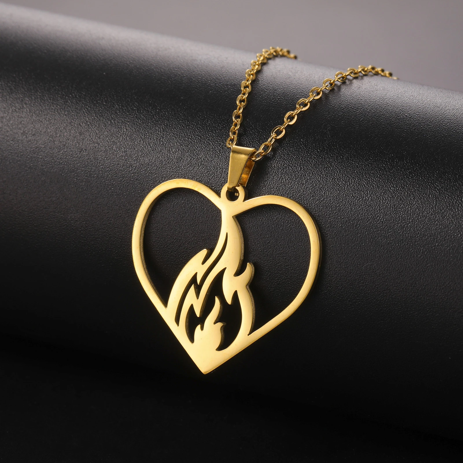 【廃盤】twojeys- Heart Flame Necklace 90s 1_97d965d4-7686-416c-8d66-