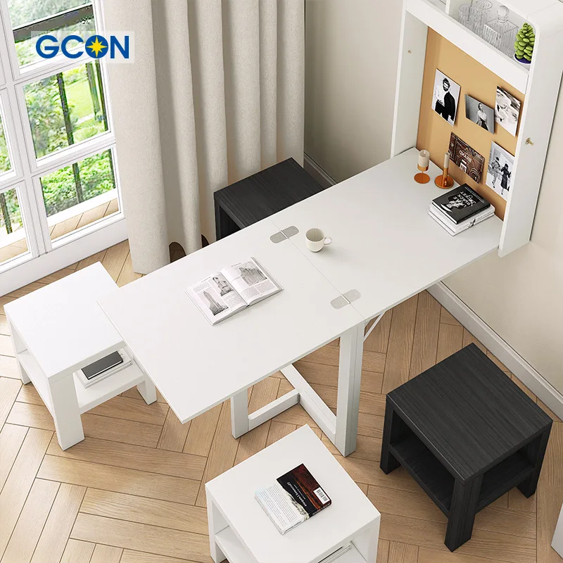 Mesa Cocina Plegable diseño Moderno abatible Funcional suspendida Pared  para estudio Mesa de comedor escritorio oficina
