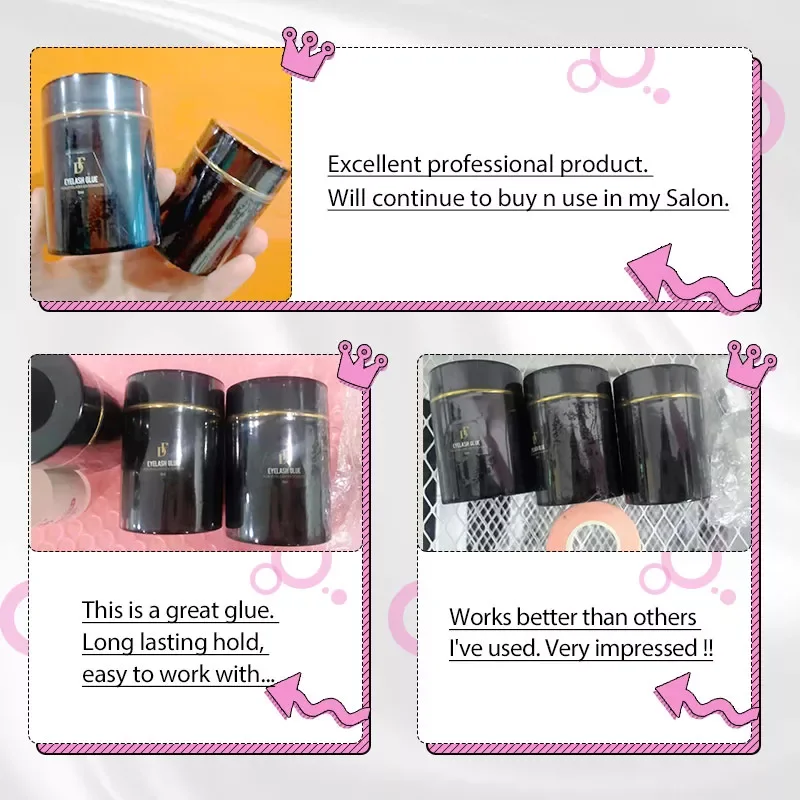 Custom Logo 0.5 Second Waterproof Eyelash Extension Glue Wholesale Low