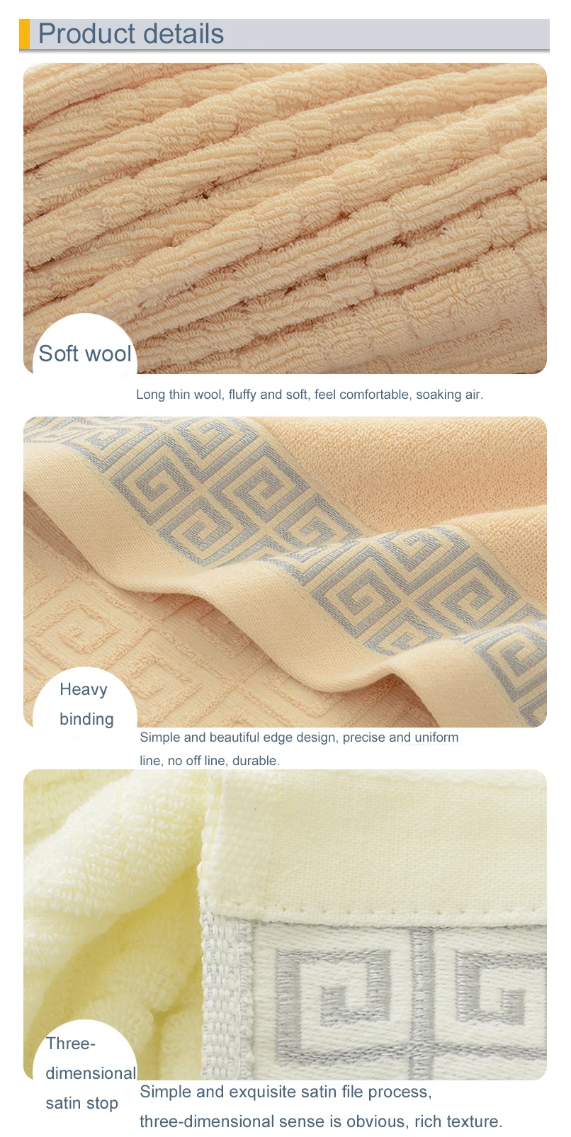 High-end bath towel custom 70*140CM 80*160CM custom color 100%cotton towel supplier