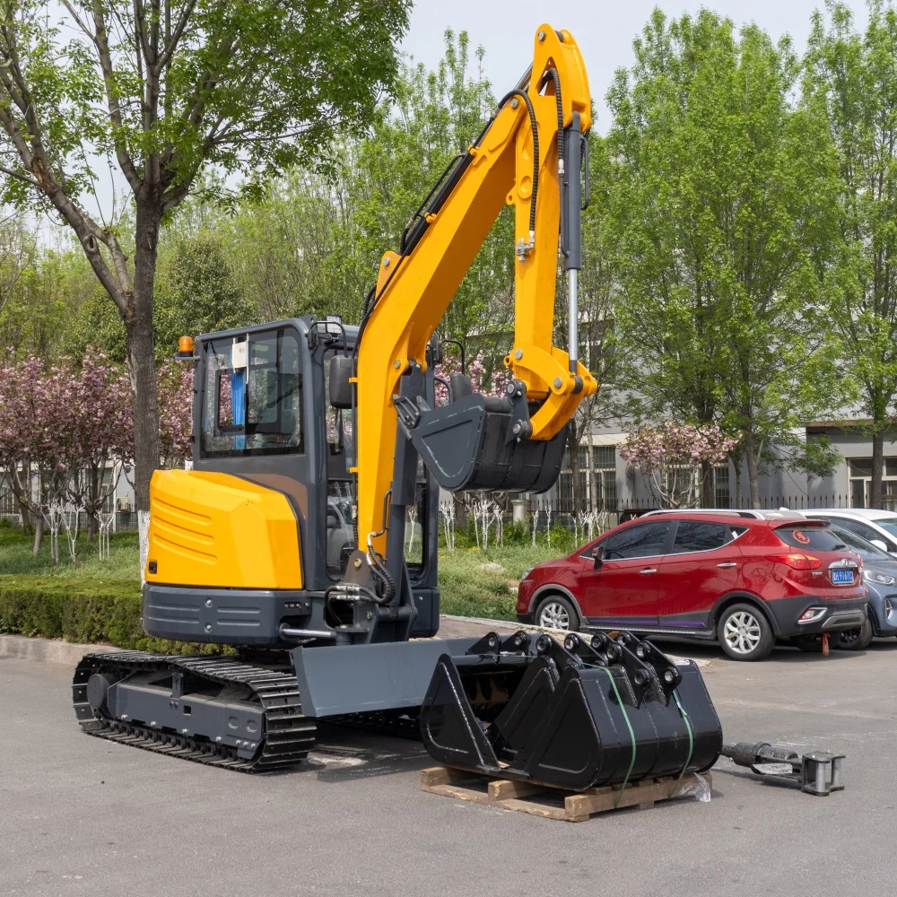 Tírshiúilíocht Earraíochtaí Bogadóra Bagger Nua Micre-Excavator Mini Escavator Beag Crawler Hydraulic Mini Excavator Excavator