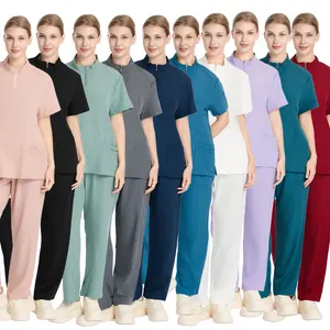 Wholesale Custom Hospital Medical Uniform Doctor Nurse Scrubs Uniforms Set Scrubs Uniforms Sets for Women