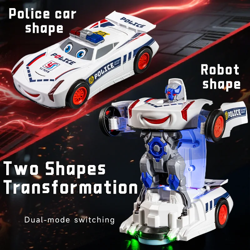 Jouets transformateurs de voiture de police - Amusement et apprentissage pour les enfants Jouets transformateurs de voiture de police - Amusement et apprentissage pour les enfants