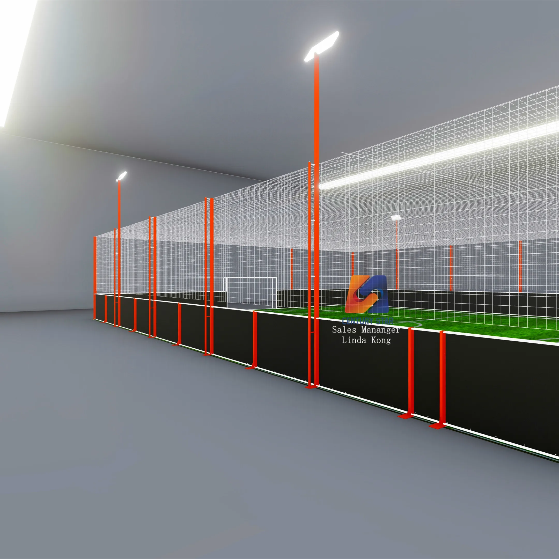 High Quality Futsal Cage Football 5 a Side Pitch With Cage Professional  Soccer Cage Indoor Football Court, image size:2160x2160