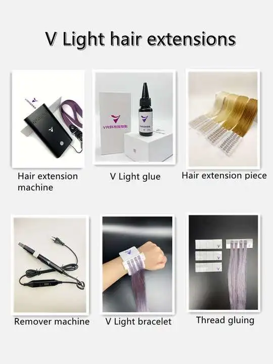 Latest Hair Extension Tool Factory Hot Selling Resin Glue V Light Hair