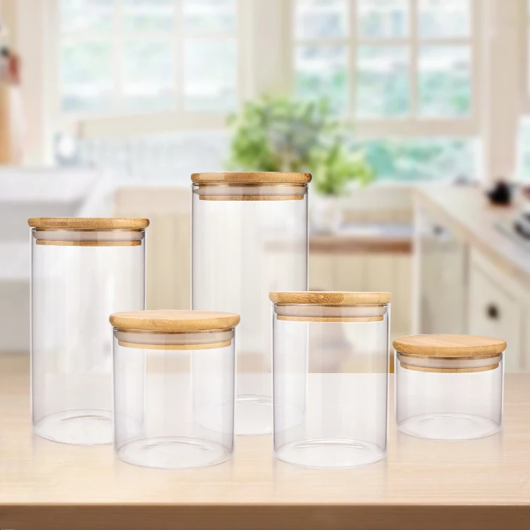 Eco Friendly Custom High Borosilicate Noodle Spice Coffee Nut Glass ...