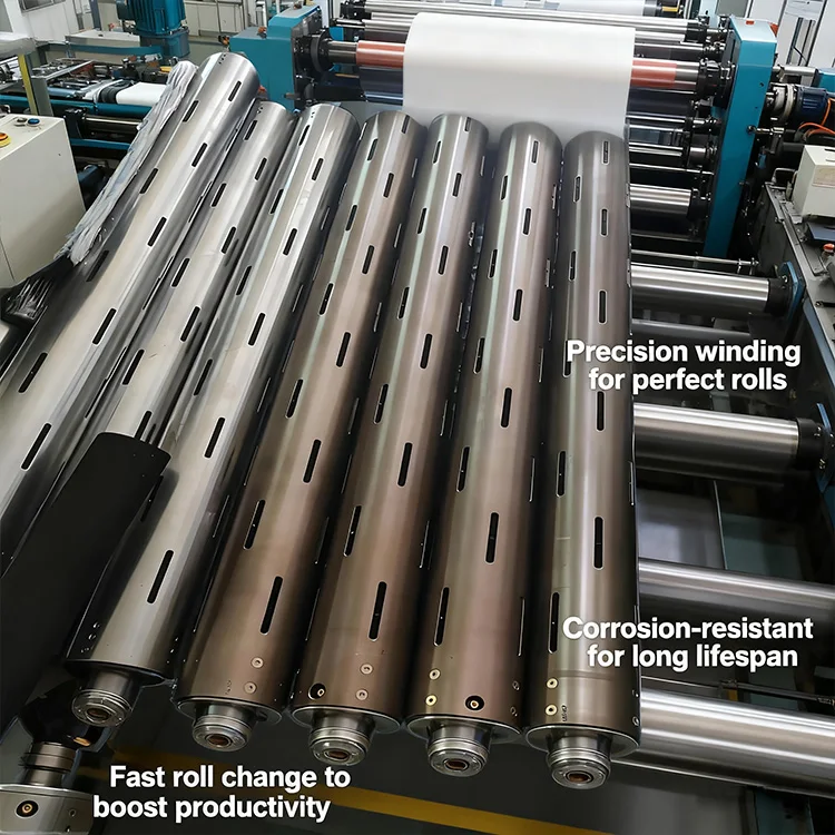 Air Shaft Gas Fill Type Friction Paper Roller Expanding Shaft Steel China OEM factory