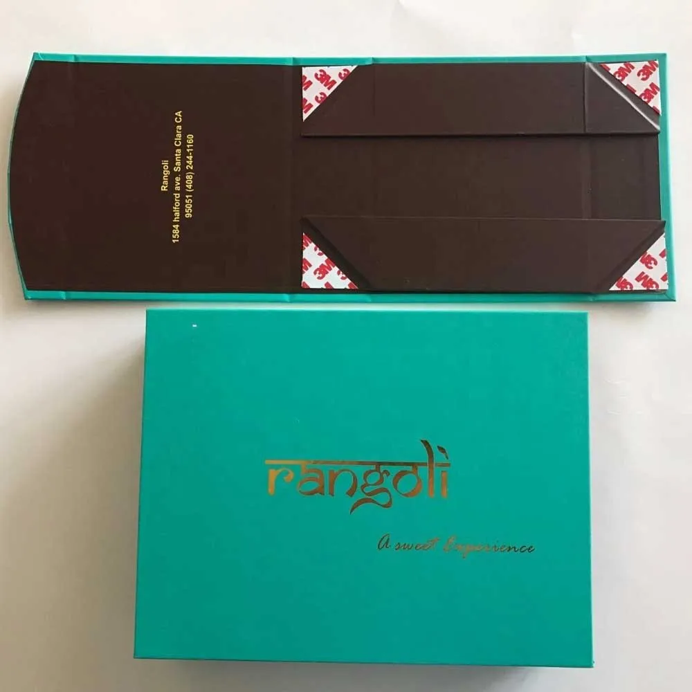 Custom Magnetic Closure Flat Pack Foldable Paper Cardboard Gift Box ...