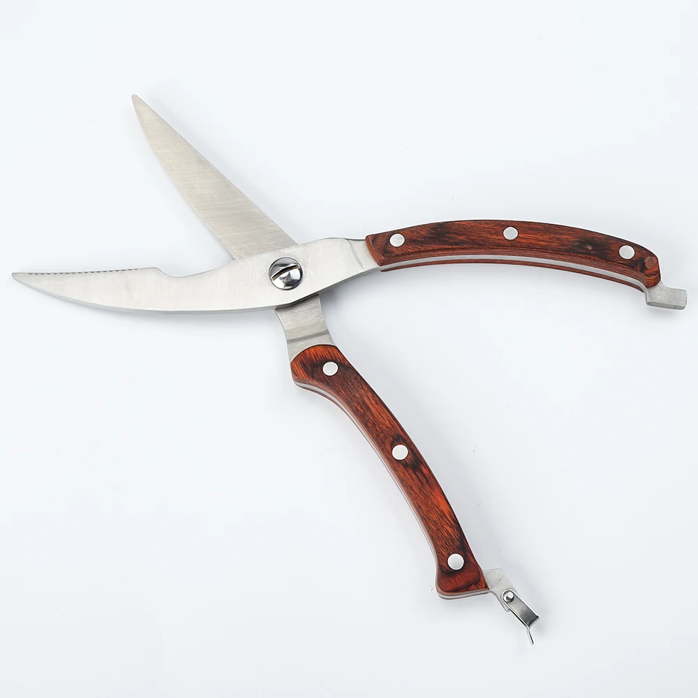 Spring Loaded Stainless Steel Scissors Heavy Duty Kitchen Scissors Poultry and Bone Shears