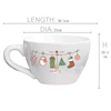 Taza de 220 oz con guirnalda navideña para colgar.