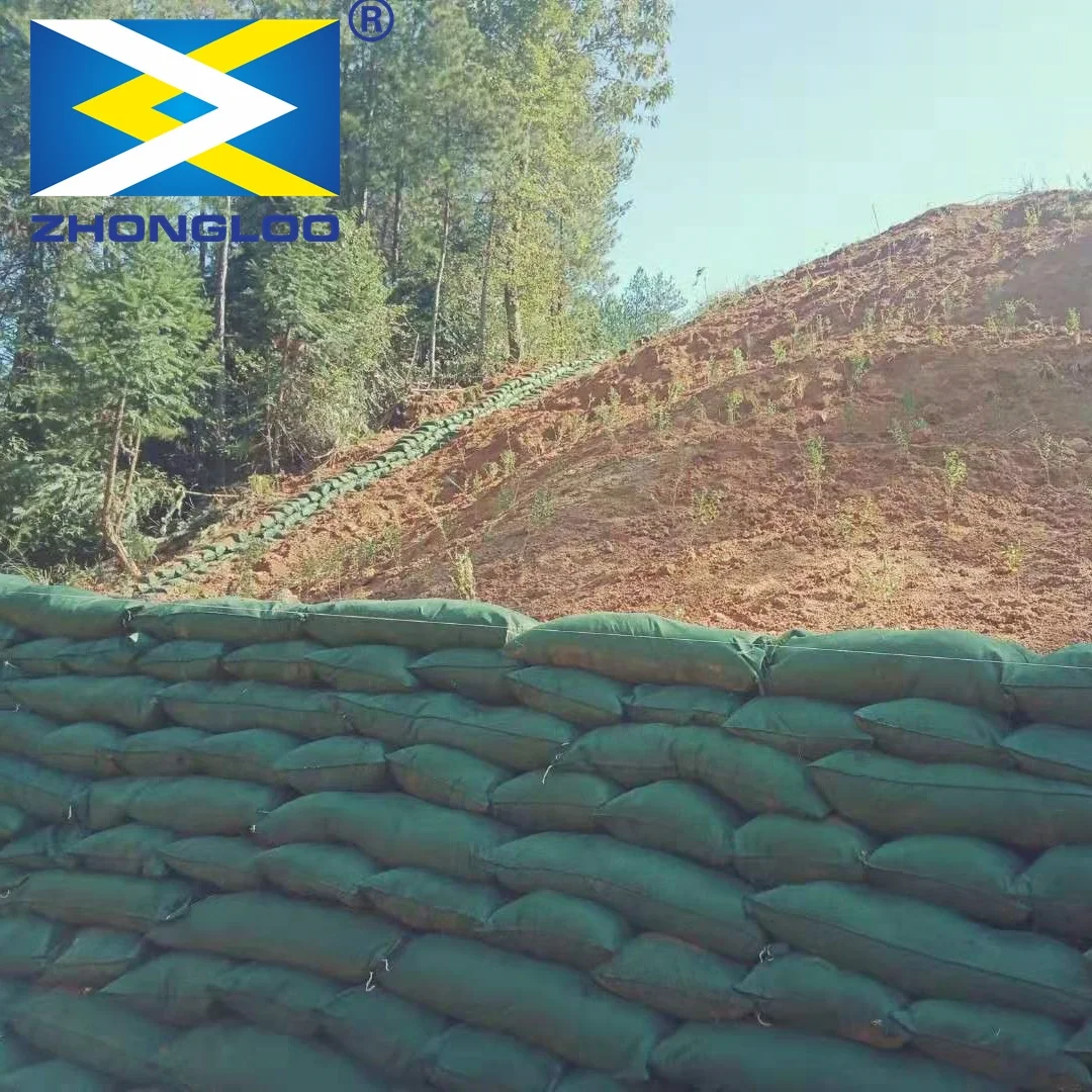 Mountain Steep Slope Erosion Control Geotextile Long Bag for Sand Geo Container Geobag for Landslide protection