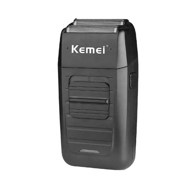 Бритва для бороды KM1102 с двойным лезвием многофункциональная мощная перезаряжаемая Беспроводная электрическая бритва возвратно-поступательным движением уход за лицом