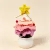 Christmas tree bonsai (small white basin)-Gradually varied pink