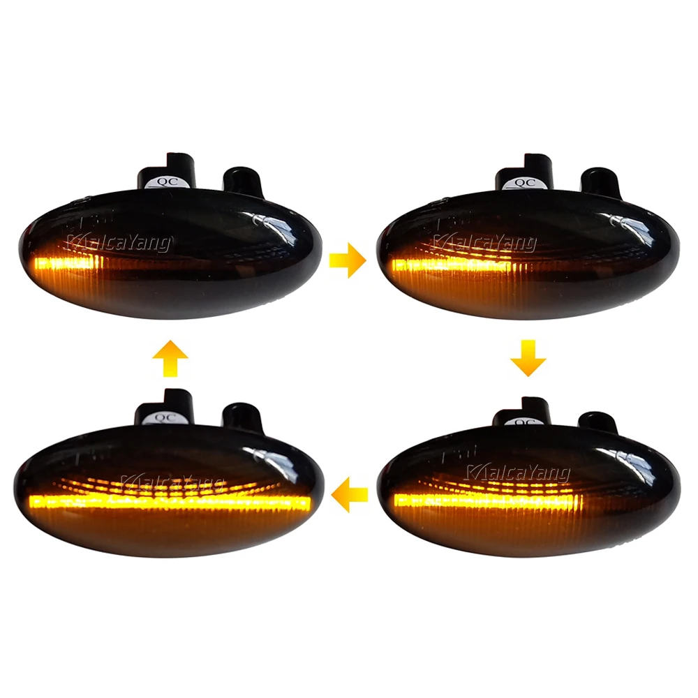 1Pair LED Turn Signal Light for Peugeot 307 206 407 107 607 4007 Citroen C1 C2 C3 C5  Side Marker Indicator Fender Light