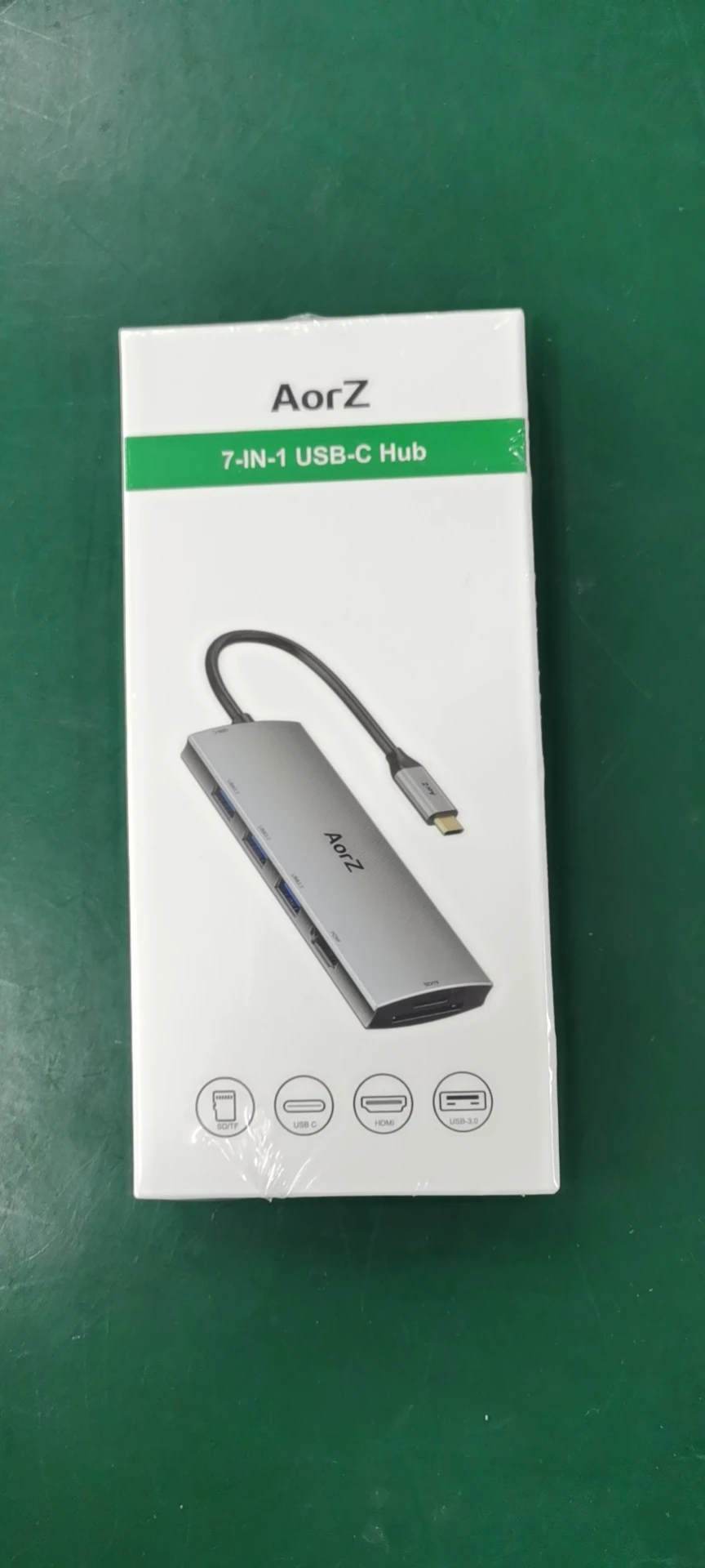 FARSINCE USB C Hub 7 in 1 USB 3.1 Type C to 4K HDMI 3 USB 3.0 SD TF PD charging multiport adapter 7 in 1