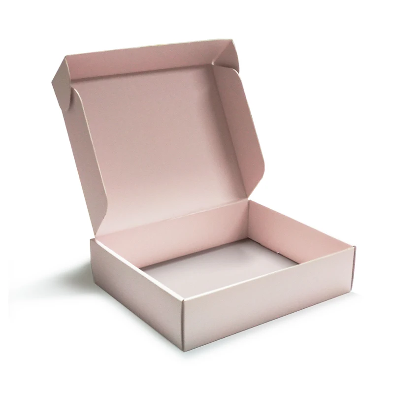 Custom Light Baby Blue Cardboard Corrugated Carton Box Printed Blue ...