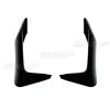Difusor de parachoques delantero negro brillante