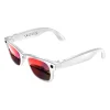 Lentes con recubrimiento blanco y rojo