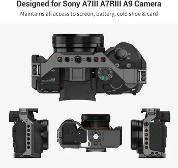 SMALLRIG Light Weight Camera Cage for Sony A7 III / A7R III / A9 Camera - 2918 detail image