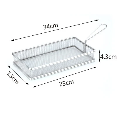 Горячая Распродажа Высококачественная корзина для глубокой жарки из нержавеющей стали 304