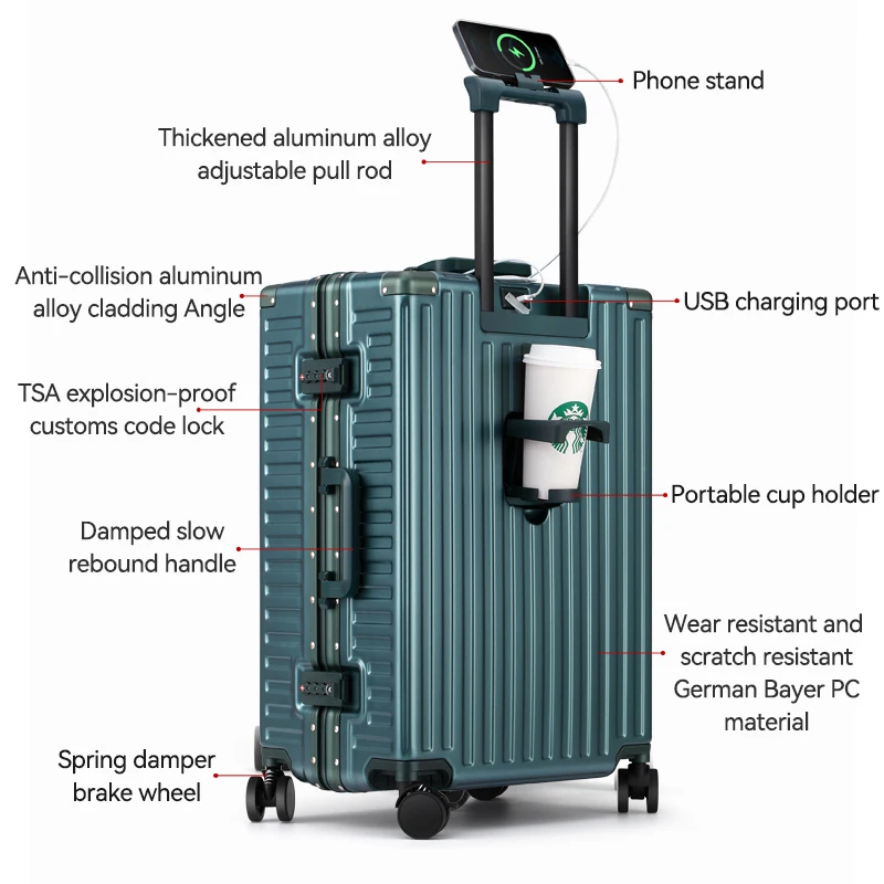 ROAMING Professional High-Tech Travel Luggage TSA Lock