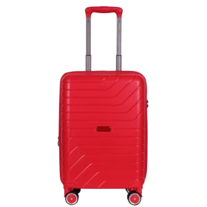 High Quality ML-0273 Model Red PP Luggage Travel Hard Shell Lightweight Woman Riding  Luggage on Sale