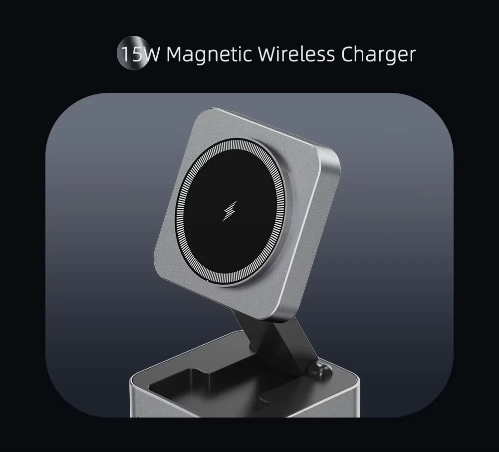 Welcome OEM Order, Factory Whole Selling Type-c Docking Station 10 In 1 Hd4k60hz Gigabit Ethernet Usb 3.0 Sd Tf Card Reader 15w Foldable Wireless Charger - Buy 15w Fast Charging Hub 10-in-1 Aluminum Alloy Docking Station Usb-c Hub 10 In 1 Folding Magnetic 15w Metal Docking Station Usb C Hub magnetic Usb C Hub Wireless Charging Stand Expansion Dock Usb 3.0 Rj45 Gigabit Pd Sd Tf Type C Usb Hub Adapter