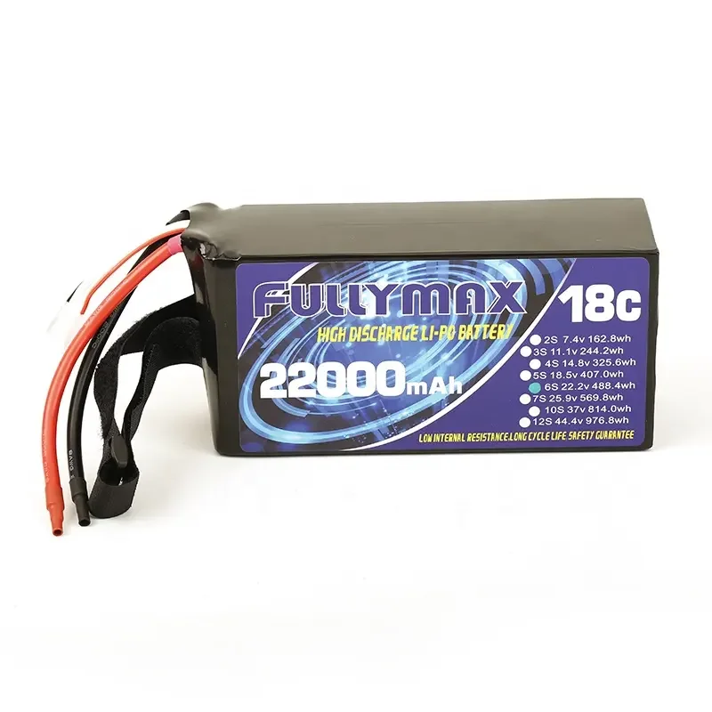 Original Fullymax 22000mah 22.2V 6S Lipo Battery for Drones