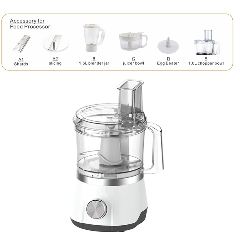 Pequeños electrodomésticos Manual procesador de alimentos