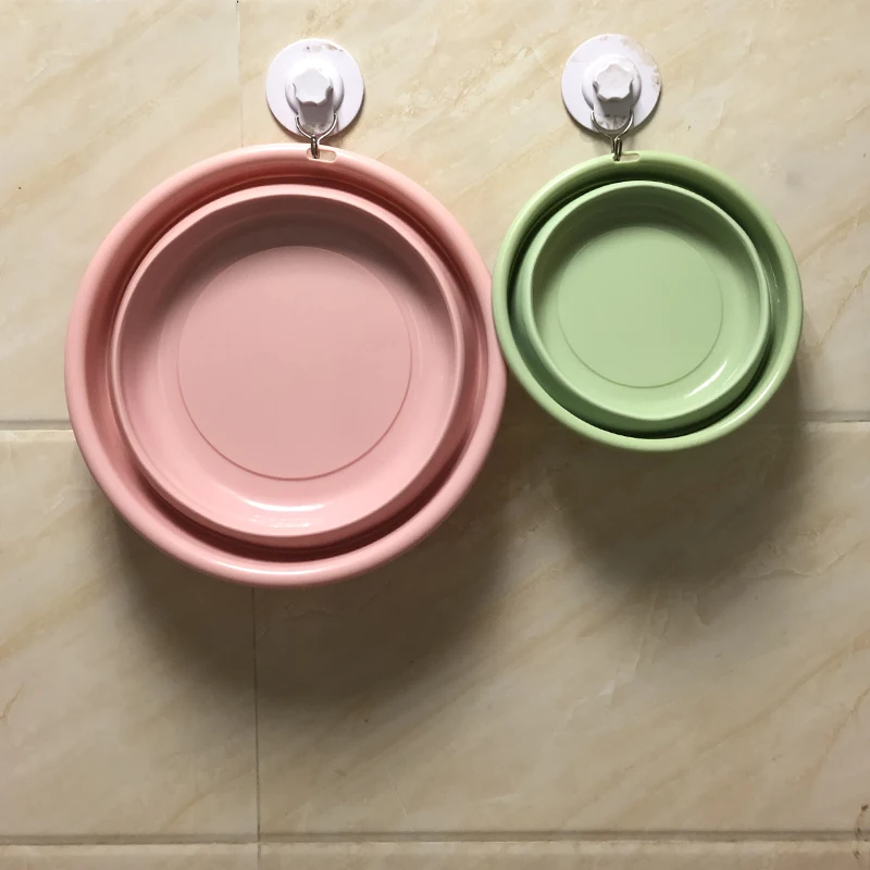 Extendable Household Basin Round Lightweight Bathroom Silicone Collapsible Washbasin