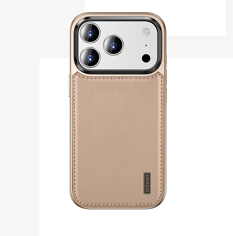 2025 Premium Soft PU Leather Magnetic Protective Case for iPhone 17 Air Pro Max Foldable Camera Lens Bracket Holder Skin Feel