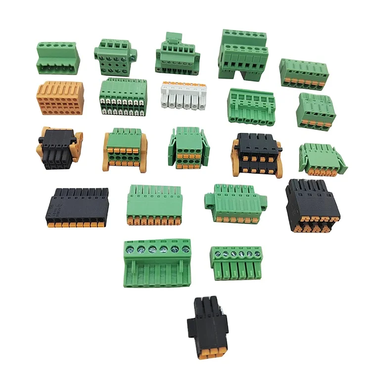 Kefa 3.81mm 3.5mm 7.62mm PCB 取り外し可能なワイヤー対ボードターミナル グリーンコネクター 差込式ネジターミナルブロック