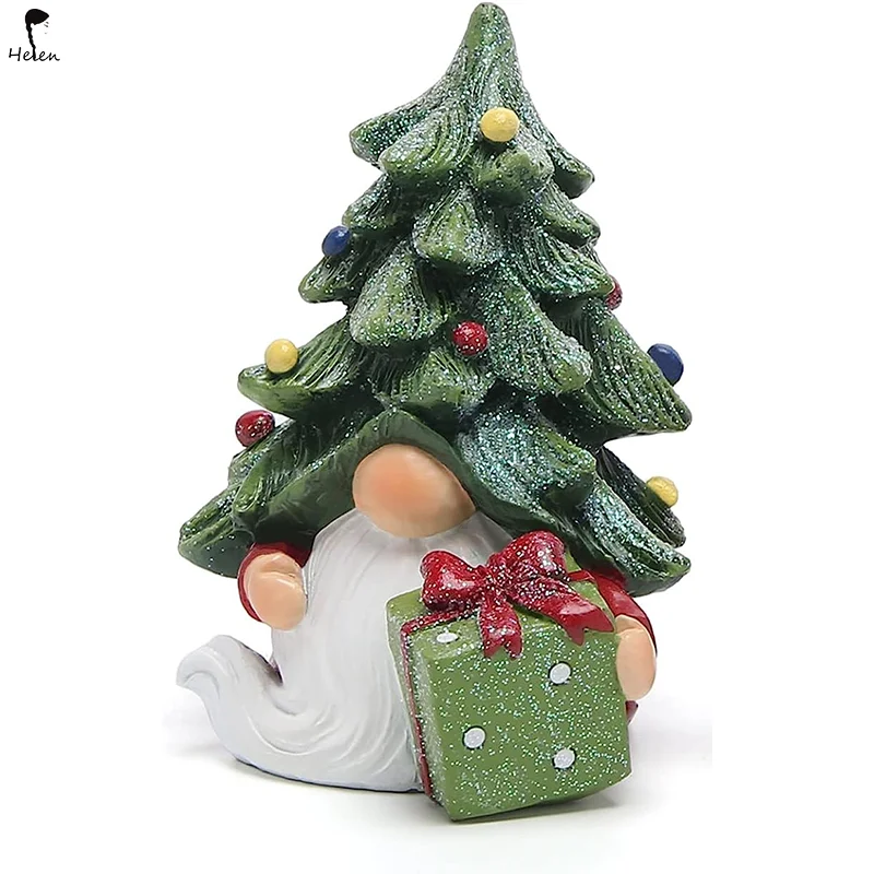 Mini Christmas Tree Christmas Decoration Handmade Desktop Resin Material Home Scene Decoration