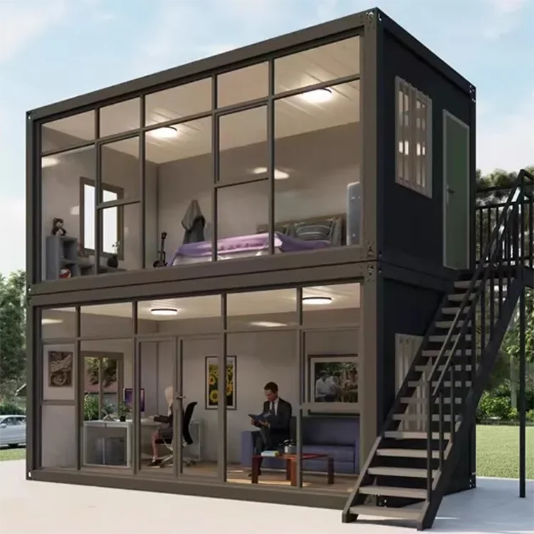 Factory New Luxury Design Prefab Modular Summer House Garden Backyard Room Glass Wall Living Hotel Home Prefabricated Office