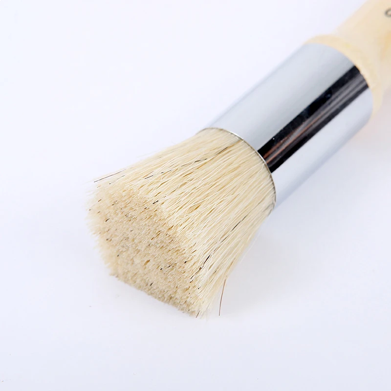 Xin Bowen Customize High Quality Keep Smiling Brand Single Natural Color Bristle Oil Painting Paint Brush