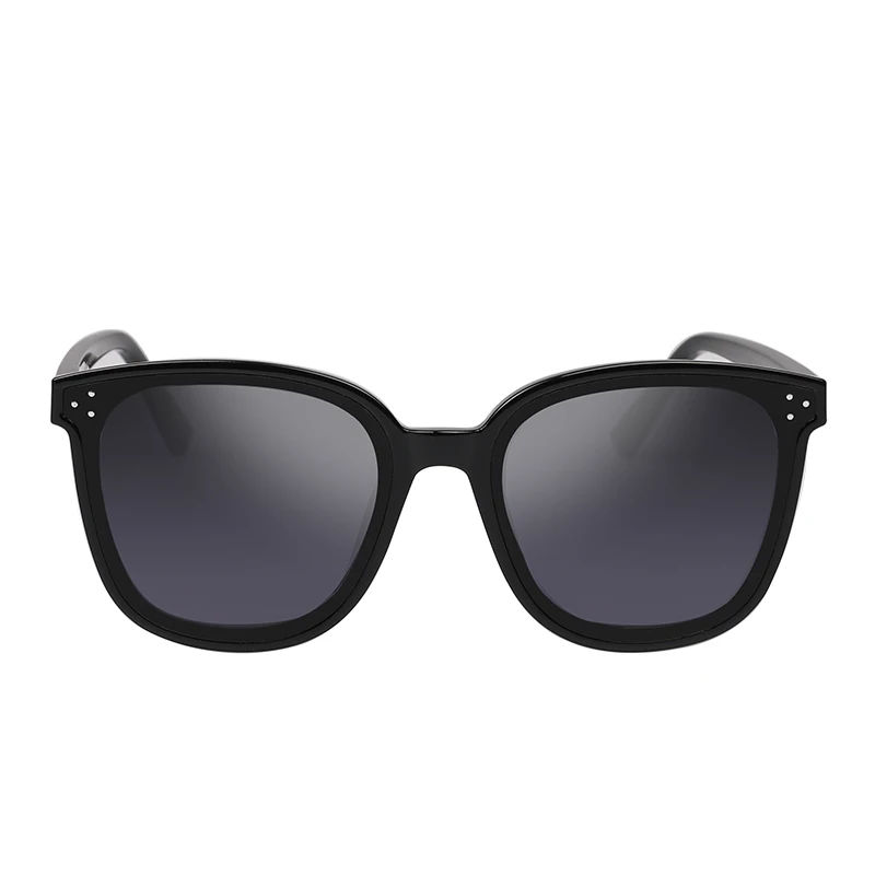 JOSEEN Simple Design Brand Fashion Black Round Nylon Lens Eye Protect UV400 Sunglasses for Men