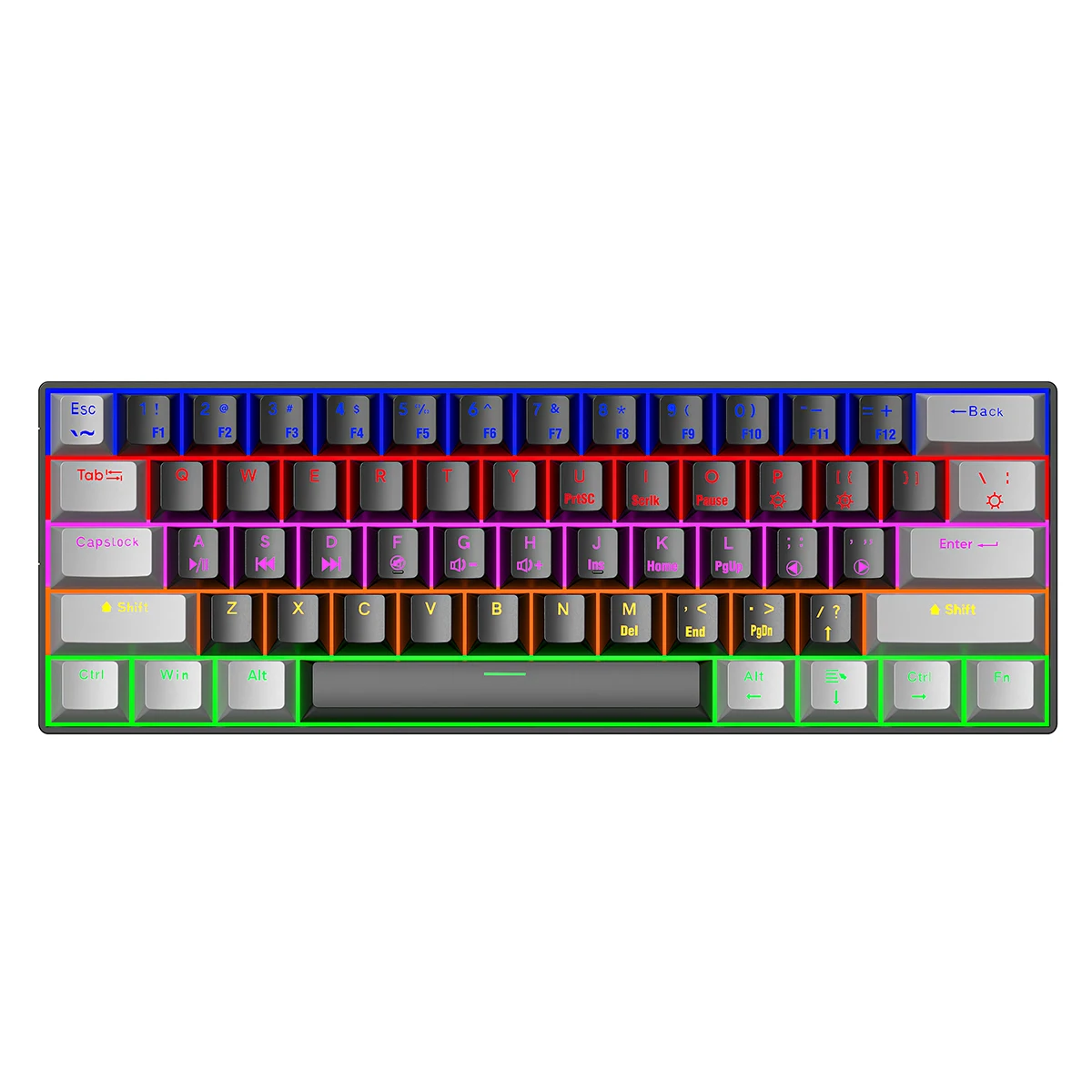 Custom Rgb Backlit Real Mechanical Keyboard Wireless 61 Keys 68 Keys