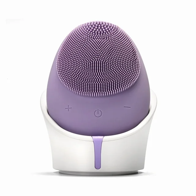 Rechargeable Face Spin Cleansing Brush Portable 3 Replacement Brush Head Electric Exfoliating Facial Cleansing Brush