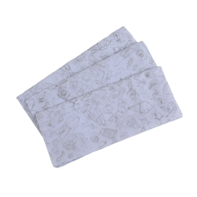 Custom food wrapping paper printed eco friendly greaseproof paper for food