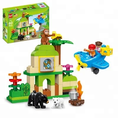 GOROCK 3 Style Animals Paradise Zoo Designer Building Blocks Sets Toys for Children Birthday Gifts