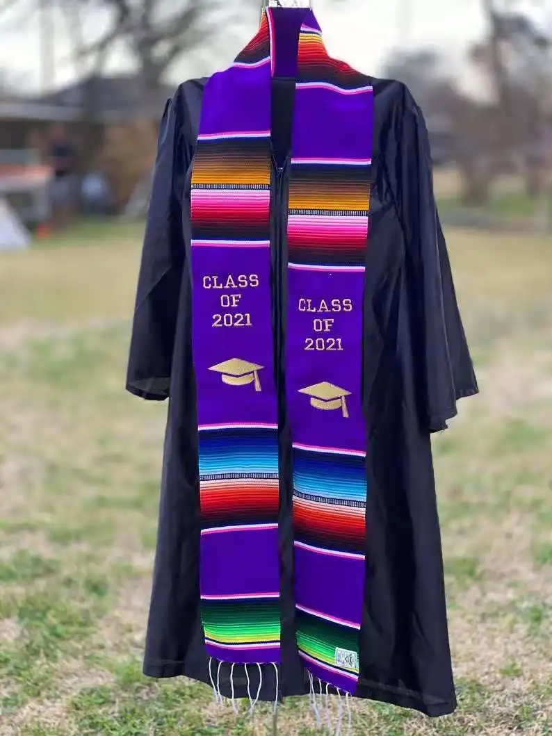 Mexican Class 2022 Hispanic Decor Sarape Sash Graduation Stole