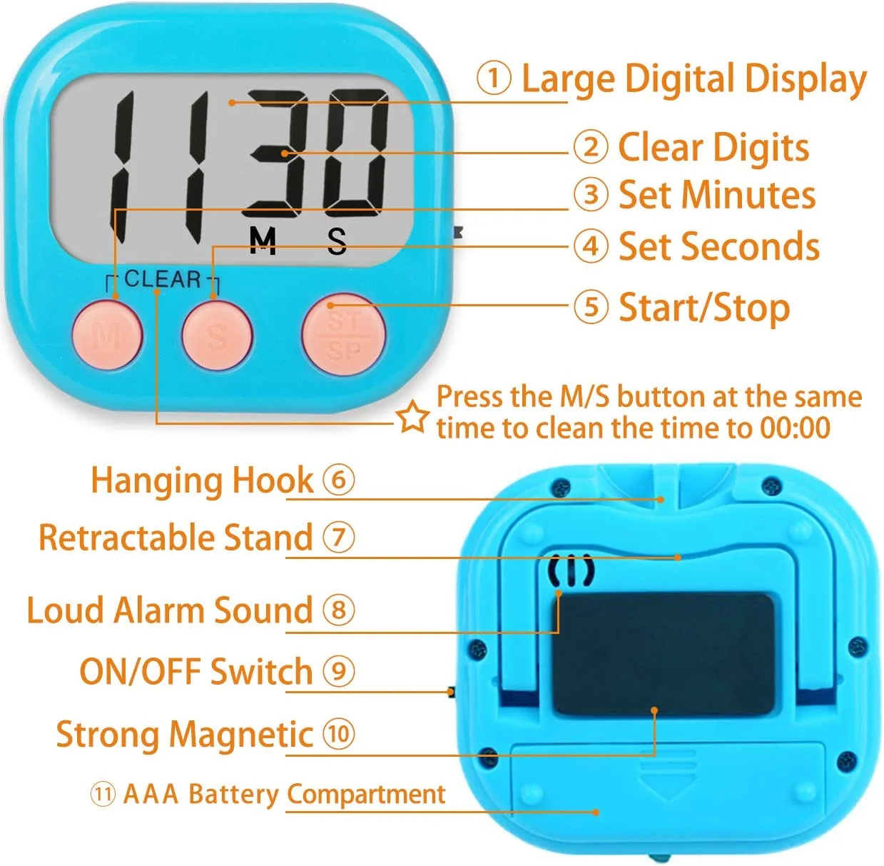 Cheap Price Lab Classroom Countdown Timers for Teachers Kids Large ...