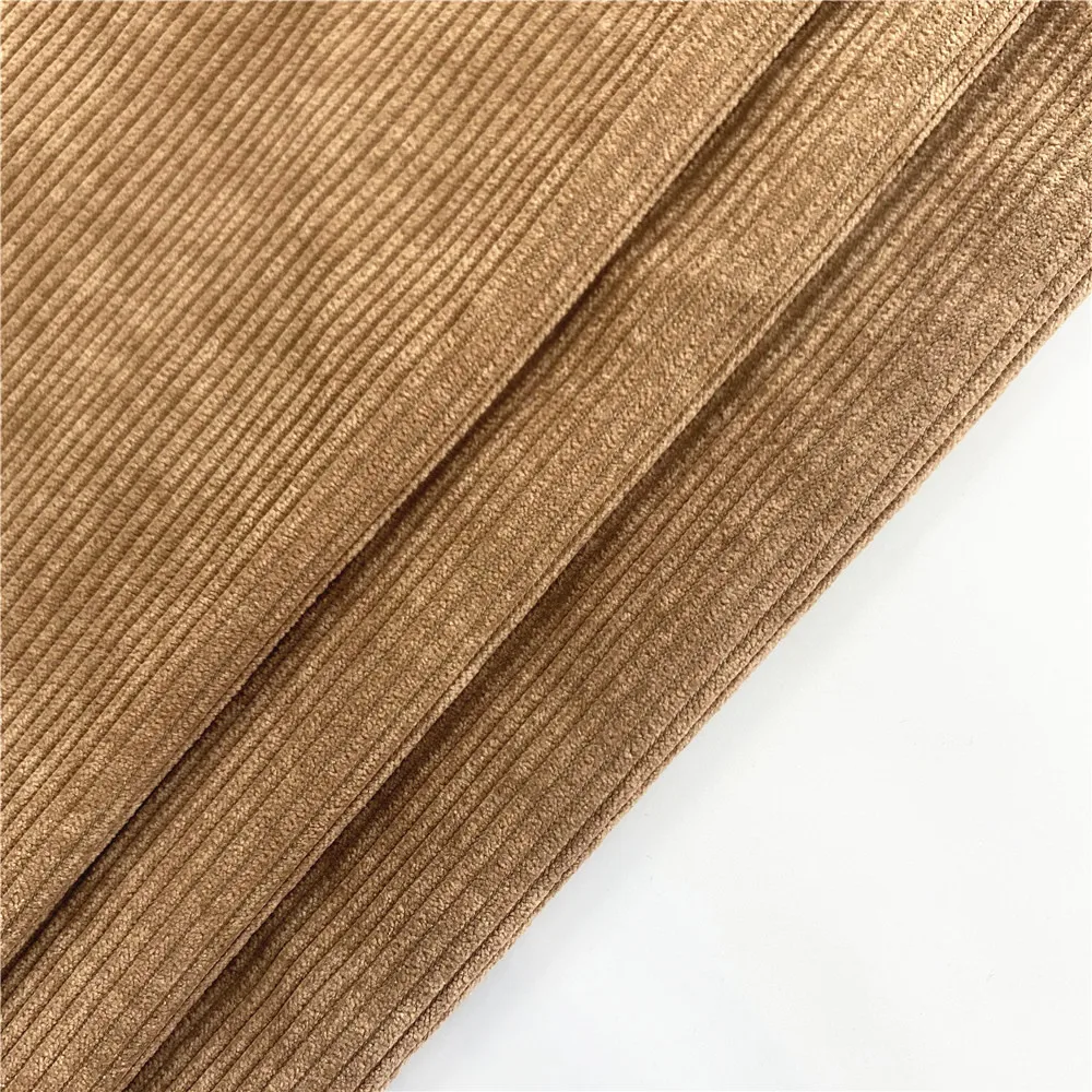 Фабрика SHAOXING, высокое качество, оптовая продажа, плетеная Вельветовая ткань 8 Вт, 100% полиэстер, Вельветовая ткань для брюк