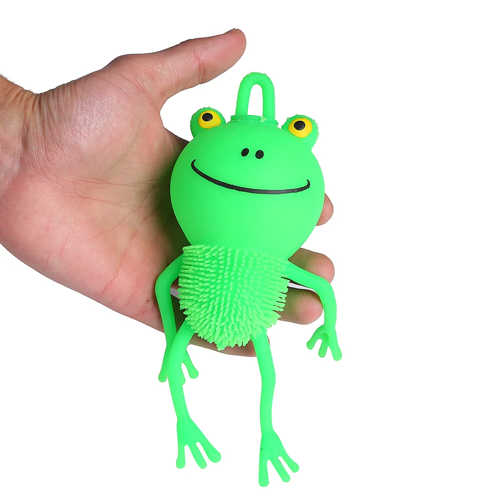 Мягкая игрушка с мультяшными длинными ногами большая лягушка светящаяся надувная игрушка-животное новинка декомпрессионная детская оптовая продажа